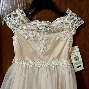 Ivory size 8 girls formal dress